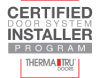 certified door system installer progrma logo